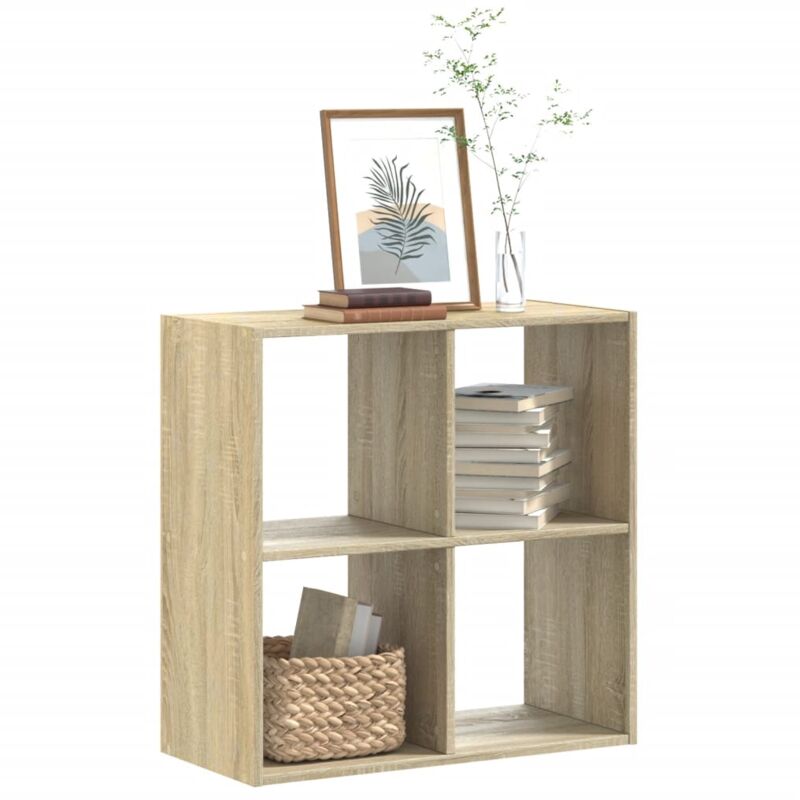 foto del prodotto libreria rovere sonoma 68,5x32x68,5 cm in legno multistrato vidaxl