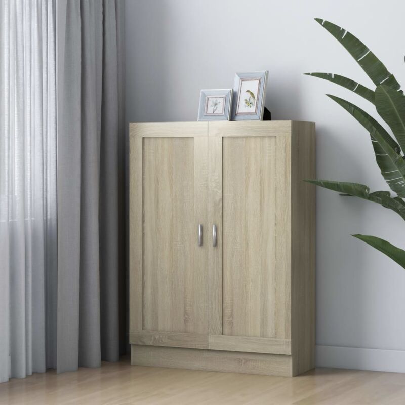 foto del prodotto libreria rovere sonoma 82,5x30,5x115 cm in legno multistrato vidaxl