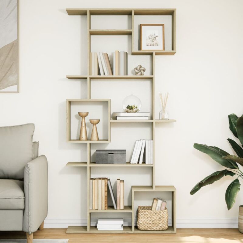 foto del prodotto libreria rovere sonoma 92x29x188 cm in legno multistrato vidaxl