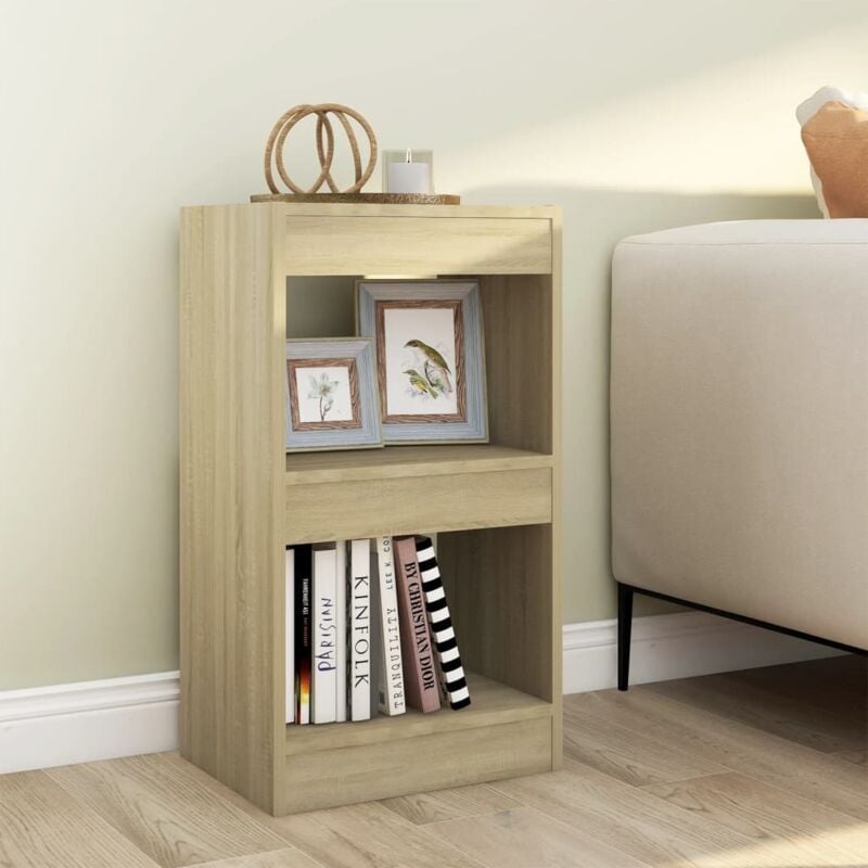 foto del prodotto libreria salvaspazio ideale per qualsiasi stanza con 2 ripiani vari colori colore marrone