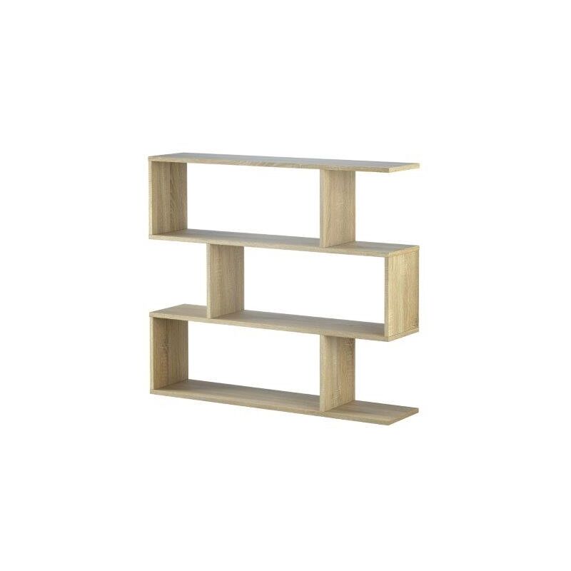 foto del prodotto libreria scaffale da terra 3 vani rovere canadian