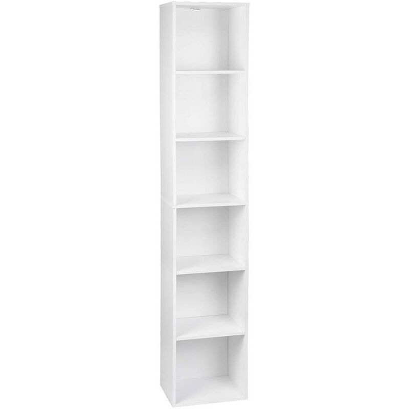 foto del prodotto libreria scaffale legno scompartimenti armadietto per libri fai da te 159 cm - woltu