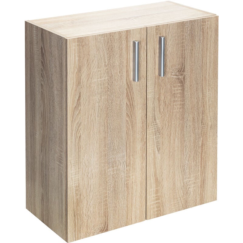 foto del prodotto libreria scaffale mobile casa ufficio soggiorno archiviazione colore e modello a scelta 2 shelf with doors oak en 