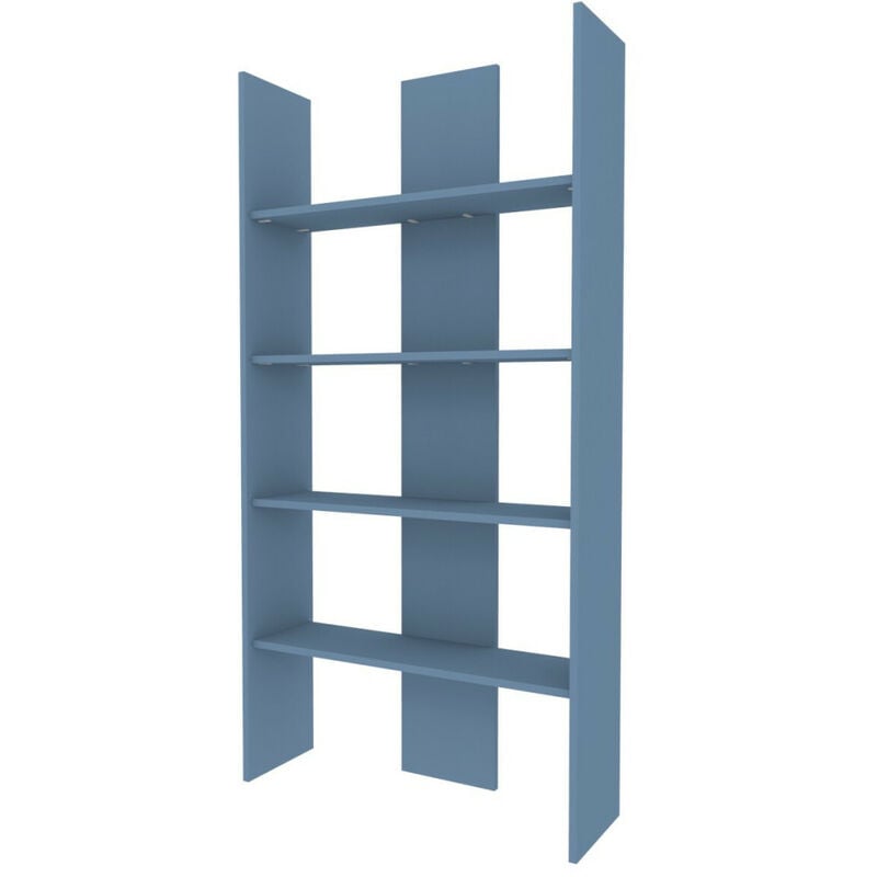 foto del prodotto libreria versatile: design moderno, montaggio facile, ideale per soggiorno, studio e cameretta - avio/marina