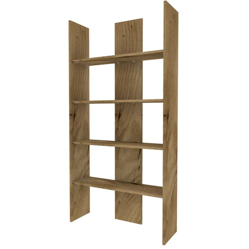 foto del prodotto libreria versatile design moderno, montaggio facile, ideale per soggiorno, studio e cameretta quercia