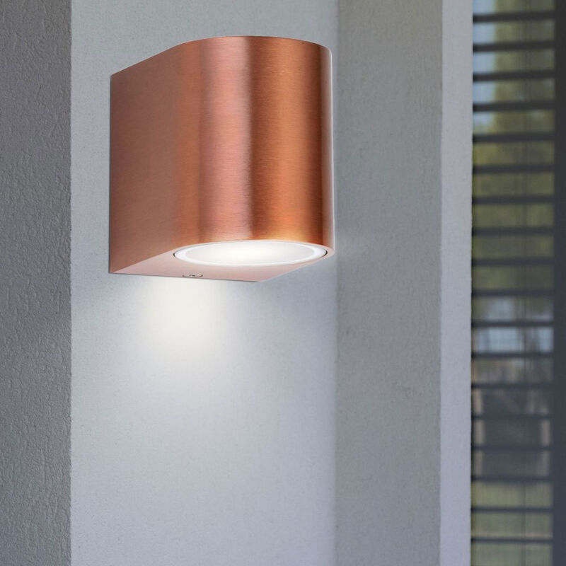 foto del prodotto licht erlebnisse faretti per lampade da parete per esterni di alta qualit alu down lighting house spot door luminaire danneggia