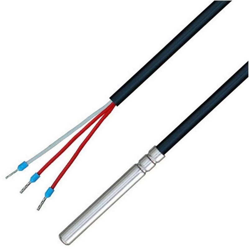 foto del prodotto licht erlebnisse ioveo 035hp01305 pt100 sonda di temperatura a 3 conduttori, con cavo in pvc fino a 105 c, 5 metri