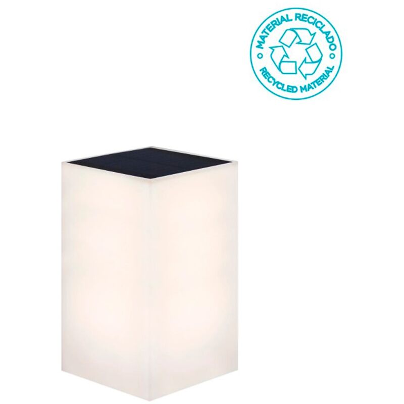 foto del prodotto licht trend wally lampada da parete a carica solare. misure 12x12x18 cm. luce fredda a led. prodotto in spagna