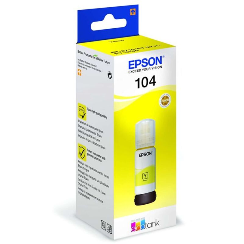 foto del prodotto liderpapel flacone ecotank 104 giallo t440