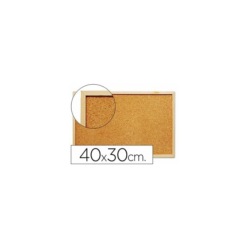 foto del prodotto liderpapel lavagna q connect sughero marrone 40 x 30 cm 