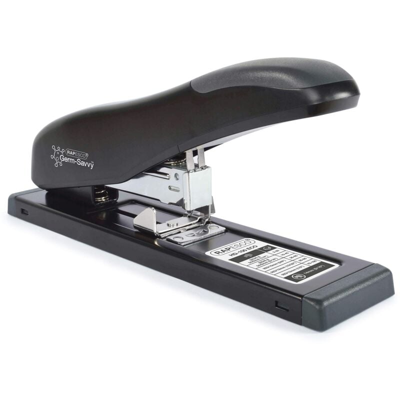foto del prodotto liderpapel rapesco 1276 eco hd 100 cucitrice per alti spessori, capacit 100 fogli, nero