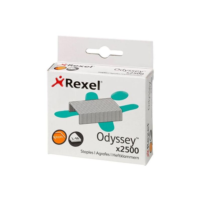 foto del prodotto liderpapel rexel graffette zincate odyssey scatola da 2500 rexel
