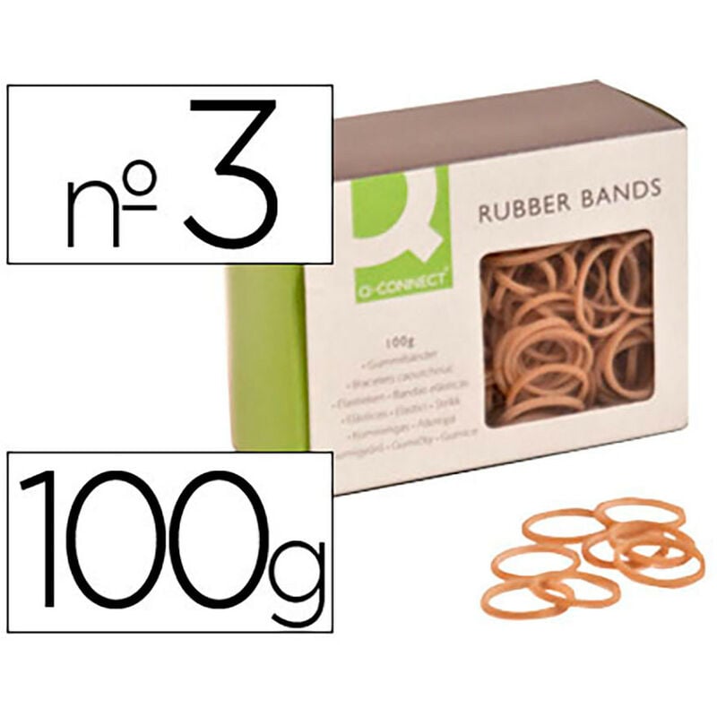 foto del prodotto liderpapel sling elastici q connect 100 100g3 n 3fralatn 30x2mm poly ufficio polivalenza
