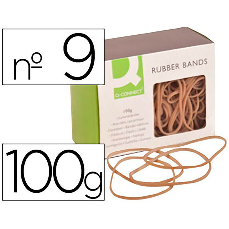 foto del prodotto liderpapel sling elastici q connect9 100g9 n 9 90 90x2mmfralatn polivalenza