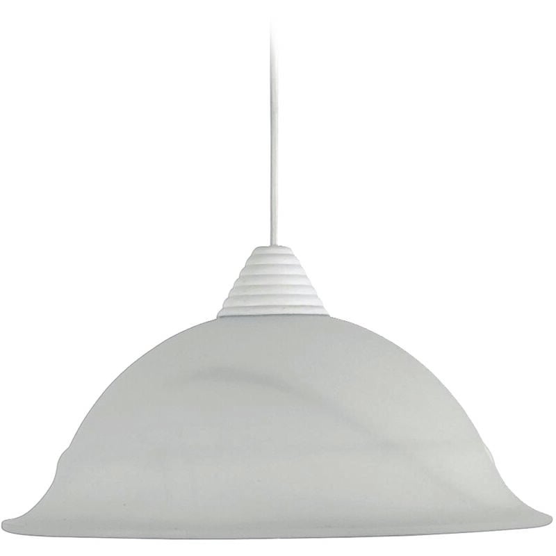 foto del prodotto lidia lampada sospensione da soffitto e27 1 luce 30 cm bianca
