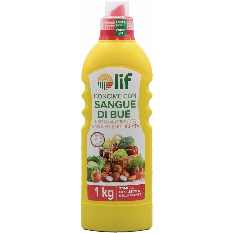foto del prodotto lif concime liquido sangue di bue gr. 1000 a formula potenziata.