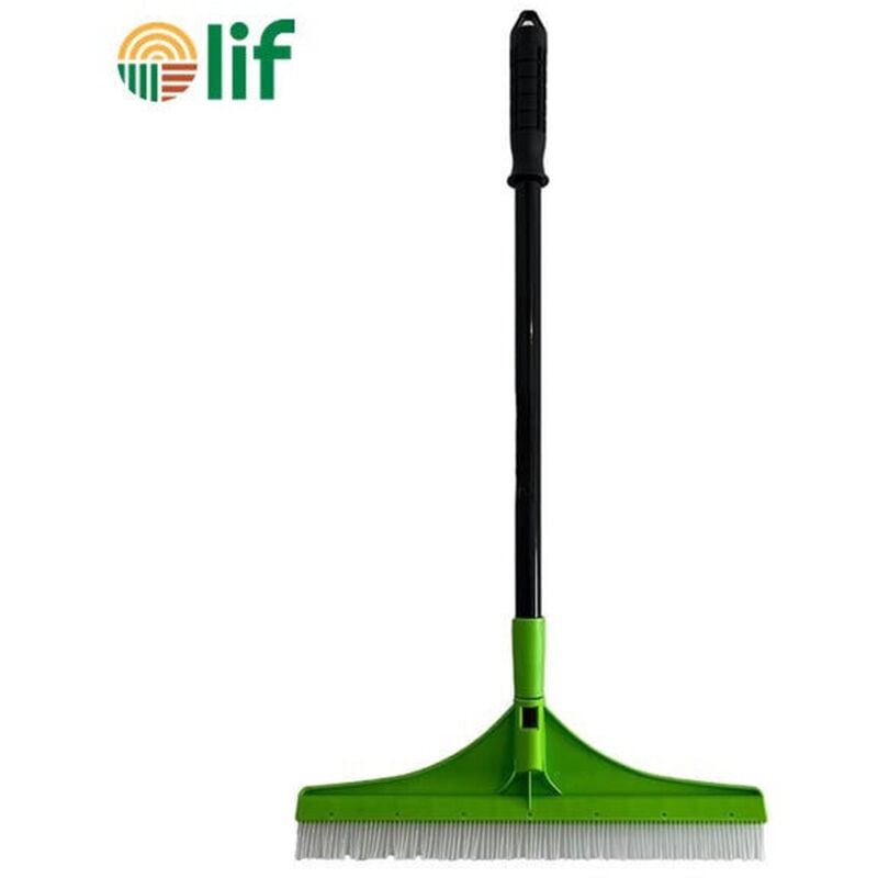 foto del prodotto lif scopa a pettine per prato sintetico 45cm setole in poliammide con manico