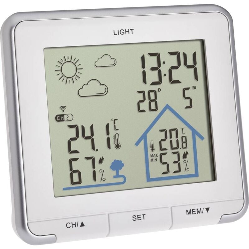foto del prodotto life 35.1153.02 stazione meteo digitale senza fili previsione per 12 24 ore numero di sensori max. 3 tfa dostmann