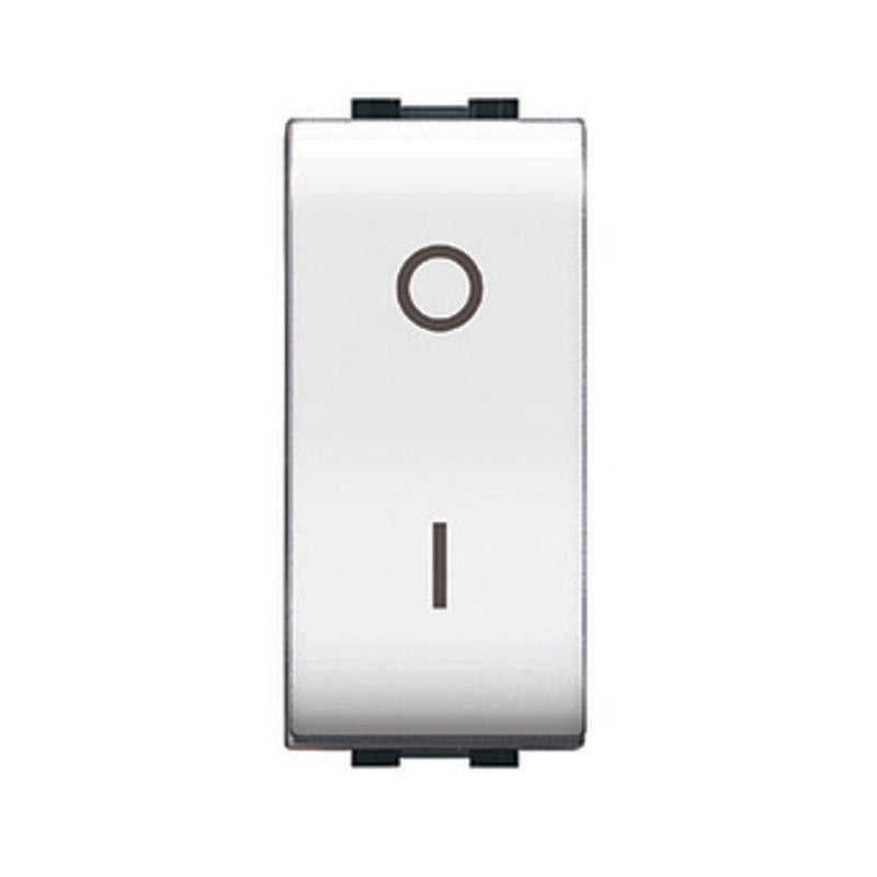 foto del prodotto life art. 4009wh interruttore bipolare bianco. prezzo per 1 pezzo.