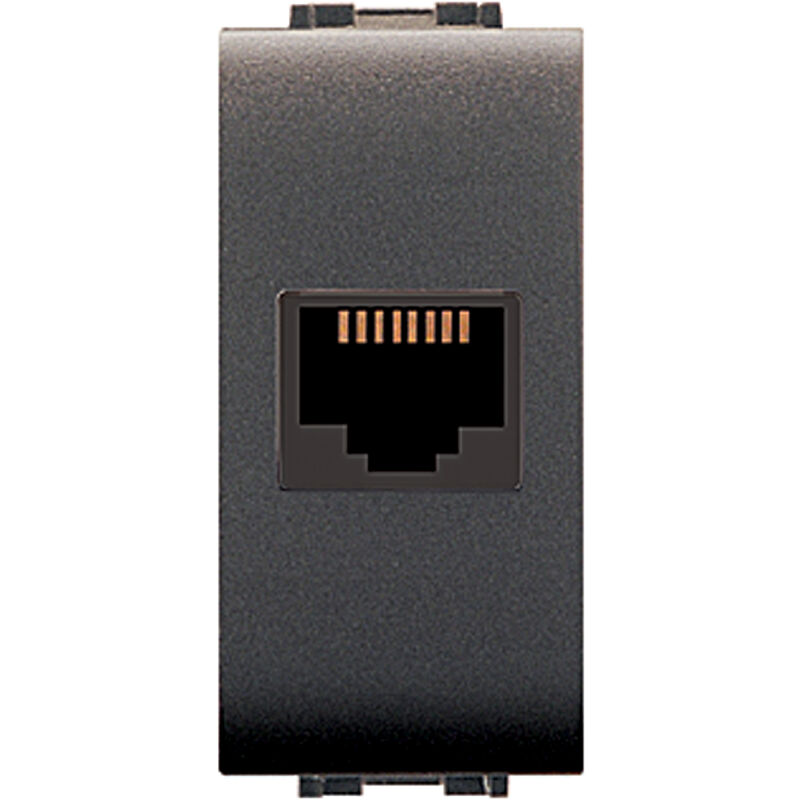 foto del prodotto life art.4084 presa telef. rj11 plug 6 4 nero
