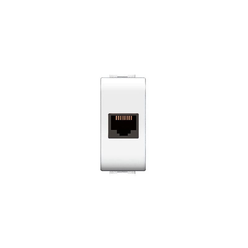 foto del prodotto life art.4084wh presa telef.rj11 plug 6 4a bi