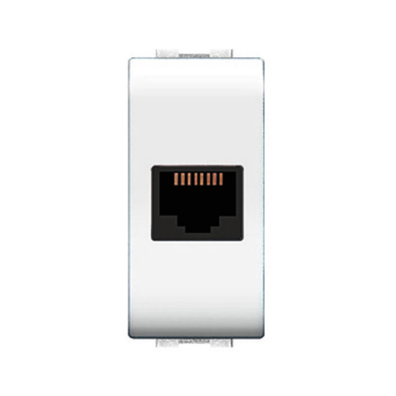foto del prodotto life art. 4084wh presa telef.rj11 plug 6 4a bi. prezzo per 1 pezzo.