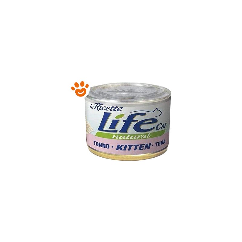 foto del prodotto life cat natural le ricette kitten tonno cat natural le ricette kitten tonno lattina da 150 gr