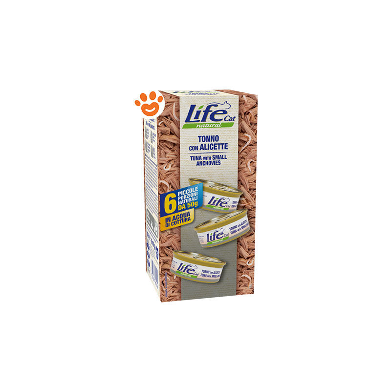foto del prodotto life cat natural multibox tonno con gamberetti cat natural multibox tonno con gamberetti confezione da 6x50 gr