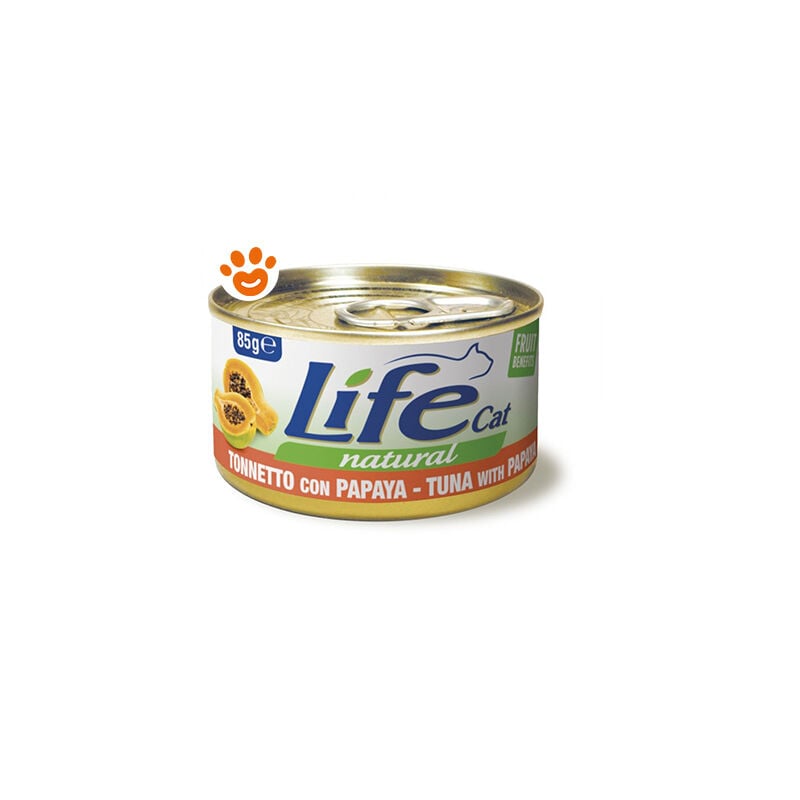 foto del prodotto life cat natural tonno con papaya cat natural tonno con papaya lattina da 85 gr