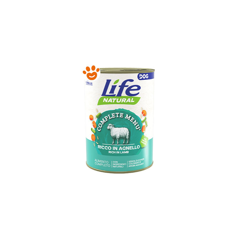 foto del prodotto life dog nutrition plus agnello dog nutrition plus agnello lattina da 400 gr