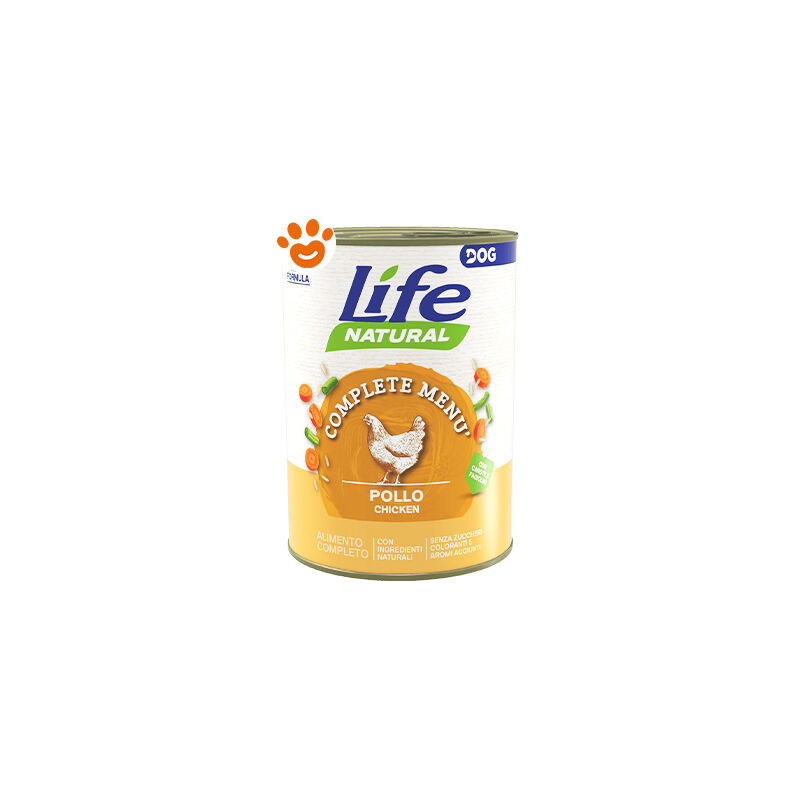 foto del prodotto life dog nutrition plus pollo dog nutrition plus pollo lattina da 400 gr