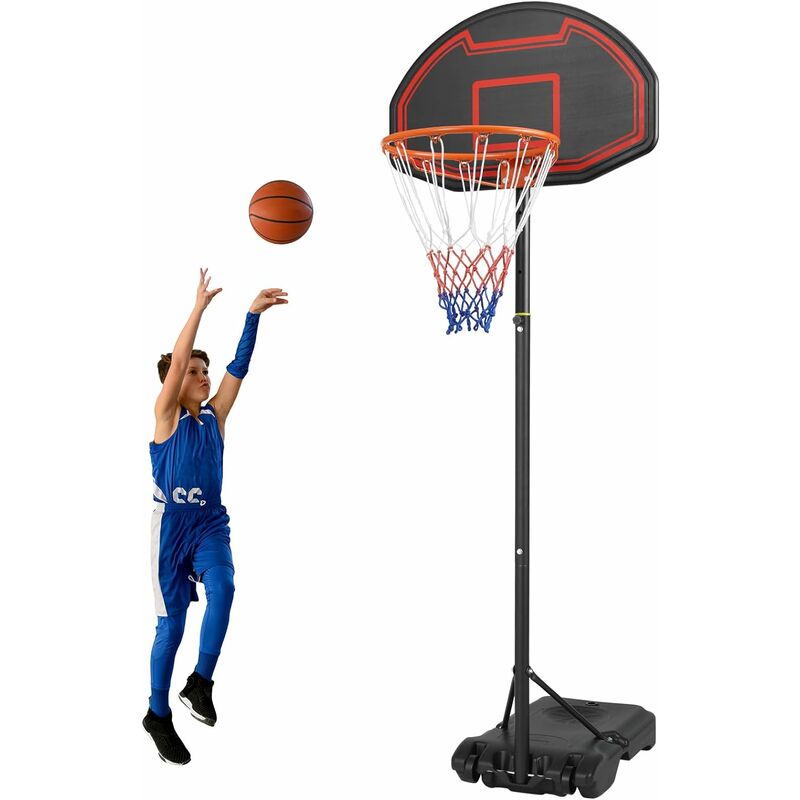 foto del prodotto liferun canestro da basket per bambini, set da basket portatile regolabile da 160 210 cm, basket esterno interno bambini giochi da giardino esterno