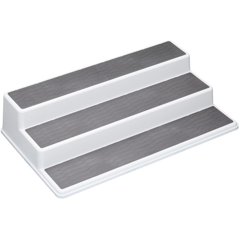 foto del prodotto lifetime copco basics 3 tier non slip kitchen cupboard shelf organiser, 38 x 22,5 x 8,5 cm 15 x 9 x 3,5 