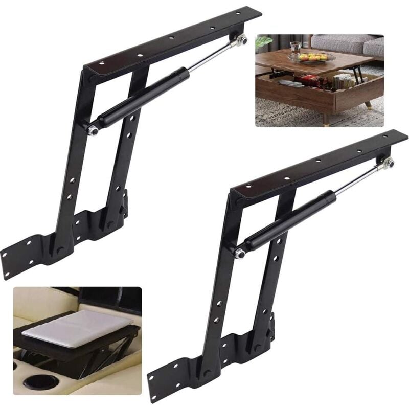 foto del prodotto lifting accessory,2 pieces folding lift 50kg 100lb raise high coffee table lifting frame lift up spring mechanism