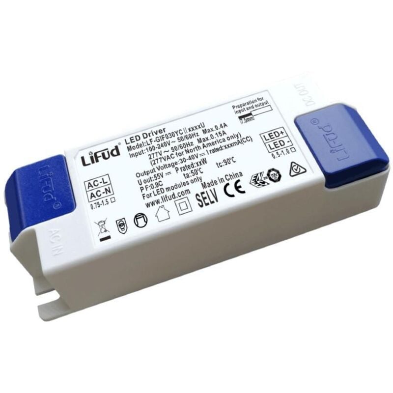 foto del prodotto lifud driver no flicker 220 240v output 27 40v 700ma 28w lf gif030ycii0700u 28 w