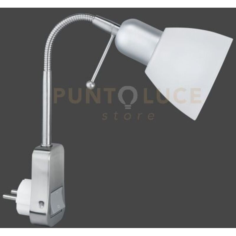 foto del prodotto ligara applique spina flessibile vetro h.28cm 1 luce attacco e14