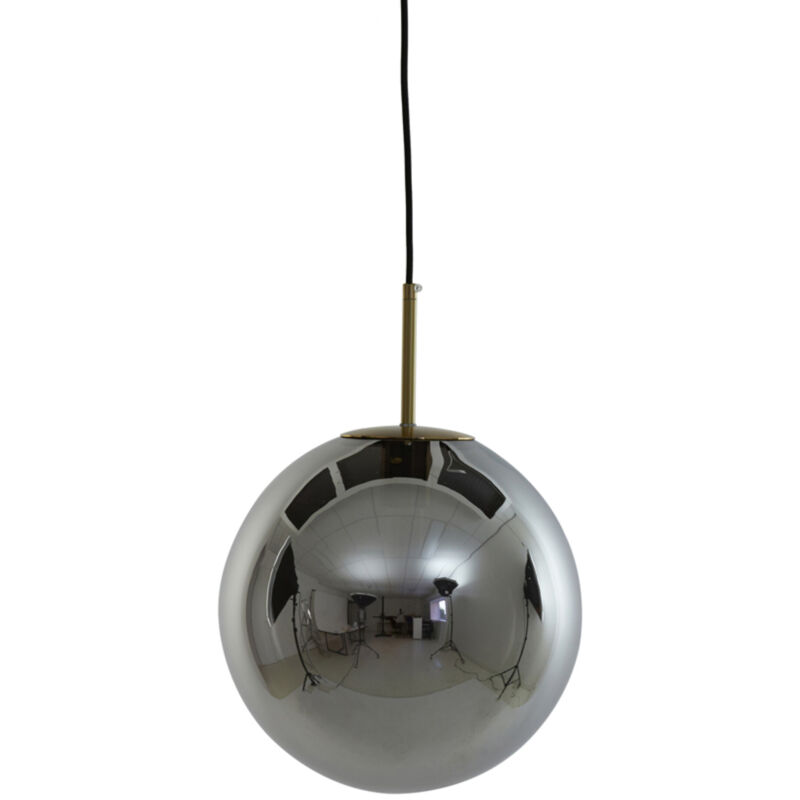 foto del prodotto light &amp; living - lampada a sospensione - medina - nero - vetro