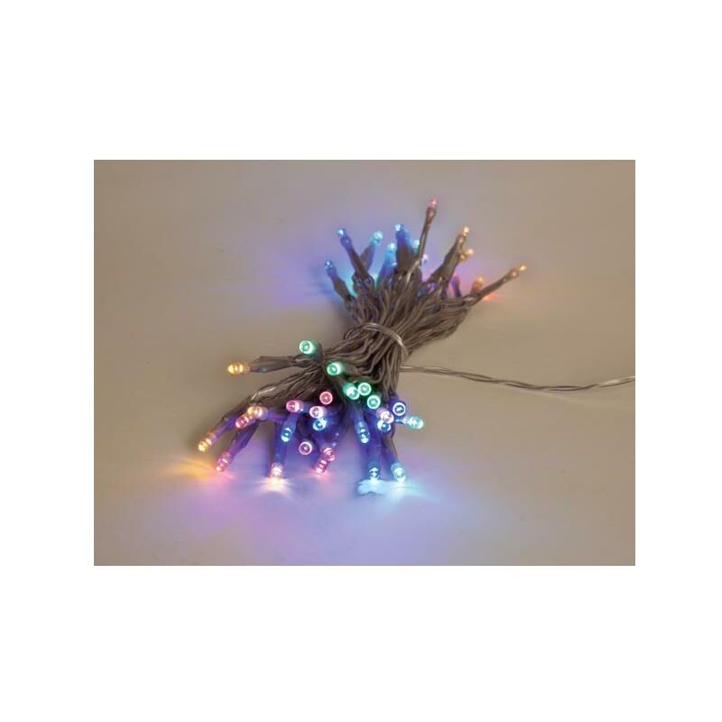 foto del prodotto light creations showlight 5 m 40 lampade multicolori cavo trasparente doppia spina