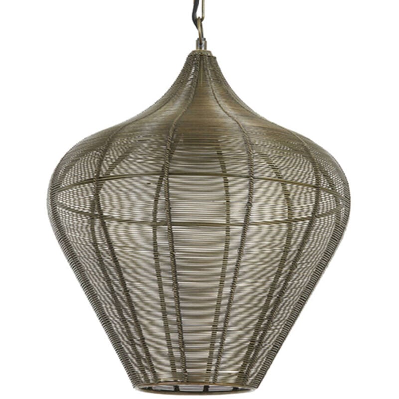 foto del prodotto light living lampada a sospensione alvaro oro metallo 
