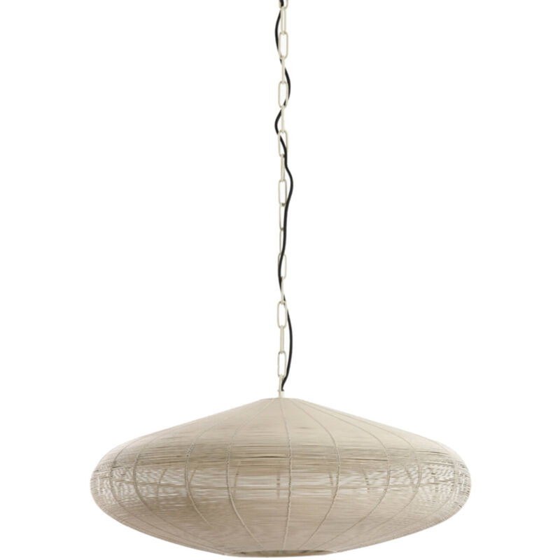 foto del prodotto light living lampada a sospensione bahoto beige metallo