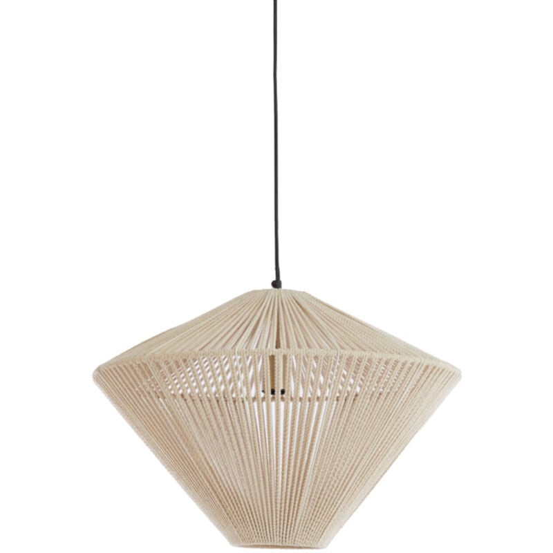 foto del prodotto light living lampada a sospensione felida beige cotone