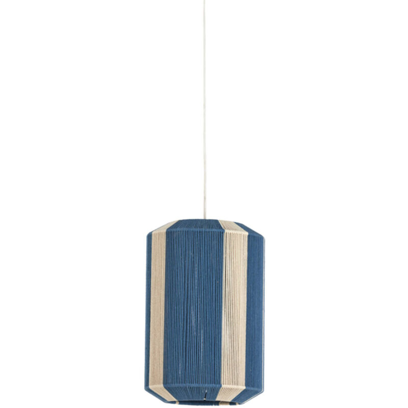 foto del prodotto light living lampada a sospensione kozana blu tessile 