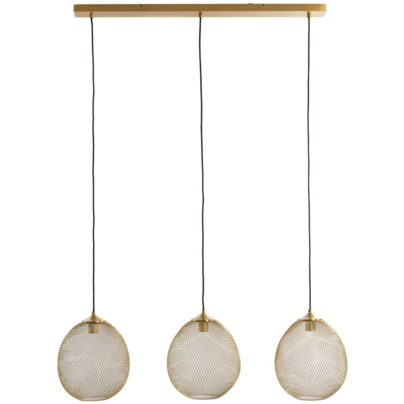 foto del prodotto light living lampada a sospensione moroc oro metallo 