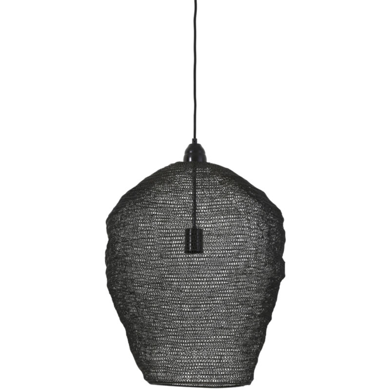 foto del prodotto light living lampada a sospensione nikki nero metallo 