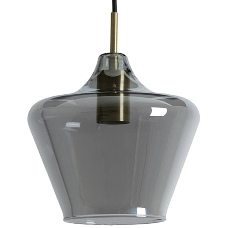 foto del prodotto light living lampada a sospensione solly nero vetro