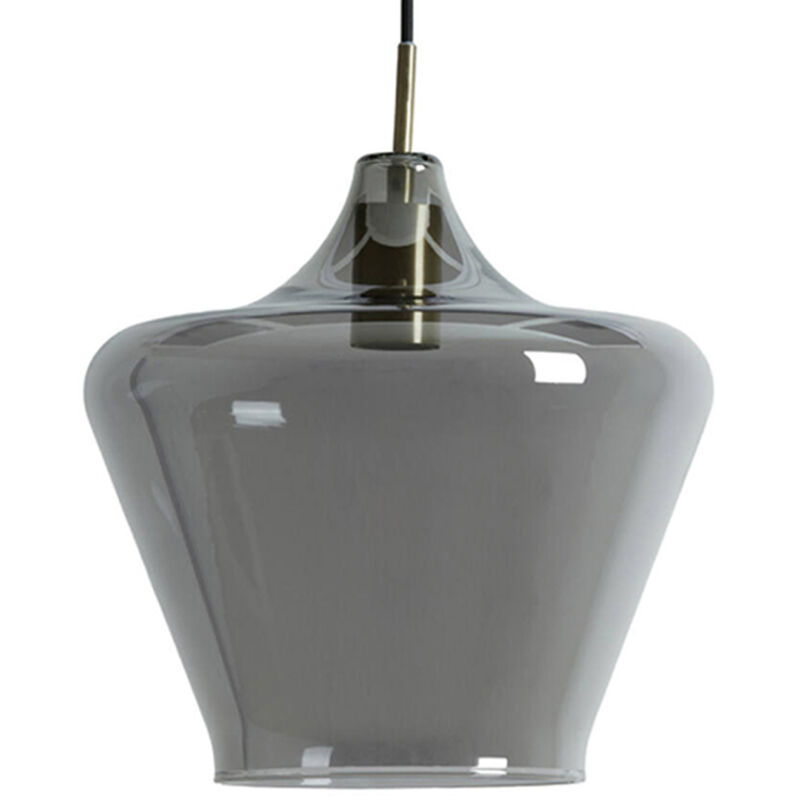 foto del prodotto light living lampada a sospensione solly nero vetro