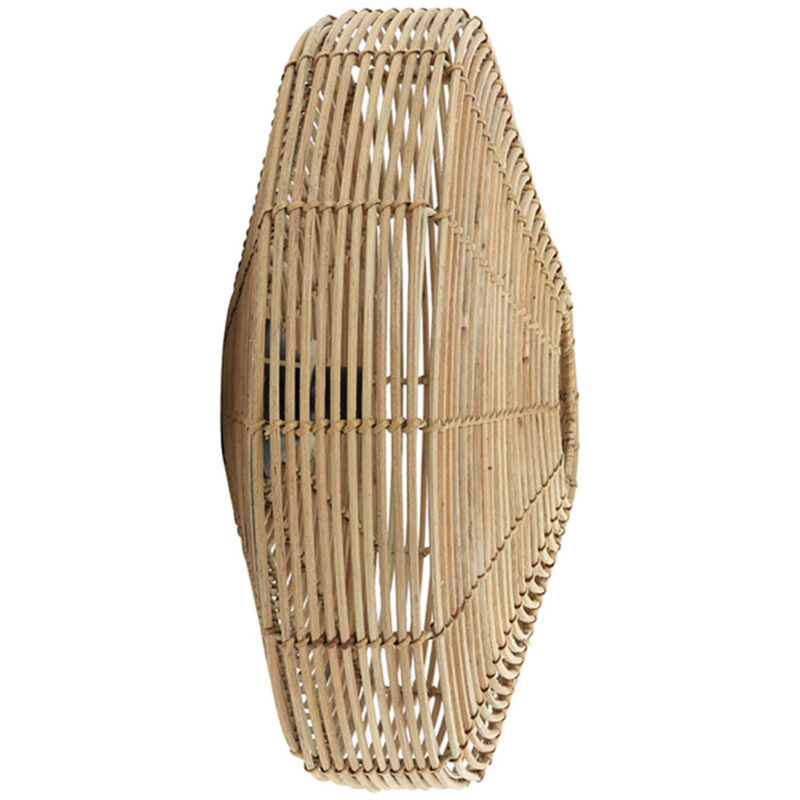 foto del prodotto light living lampada da parete mataka marrone rattan 