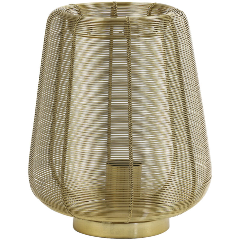 foto del prodotto light living lampada da tavolo adeta oro metallo 