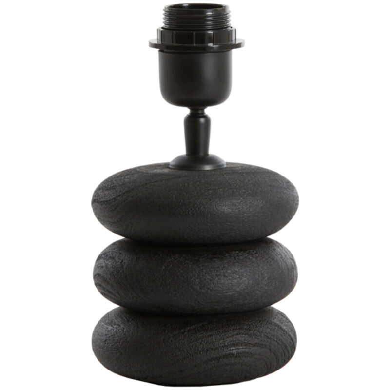 foto del prodotto light living lampada da tavolo budongo nero legno 