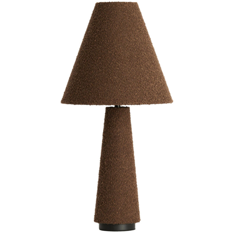 foto del prodotto light living lampada da tavolo devia marrone tessile 